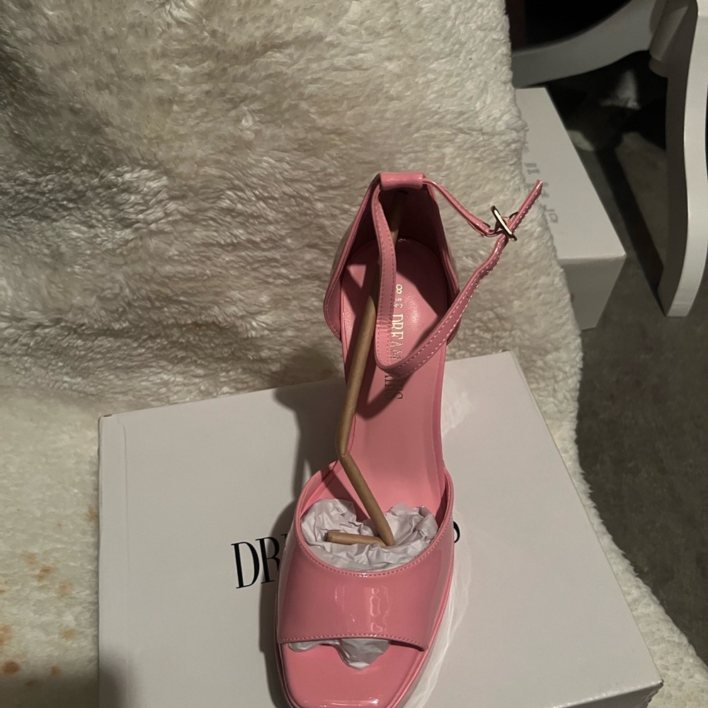 Dream Pairs Blush Pink Block Heels - Picture 8 of 12